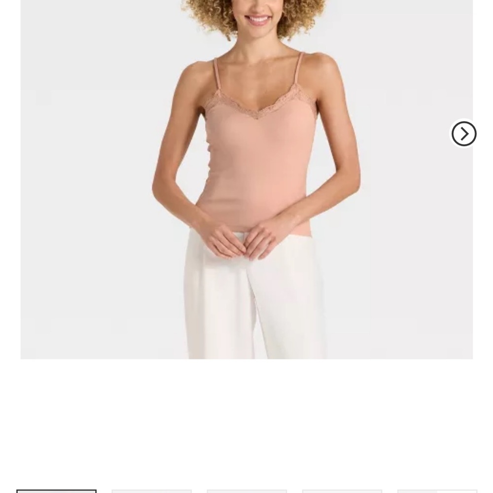 A New Day Lace Trim Cami Tank